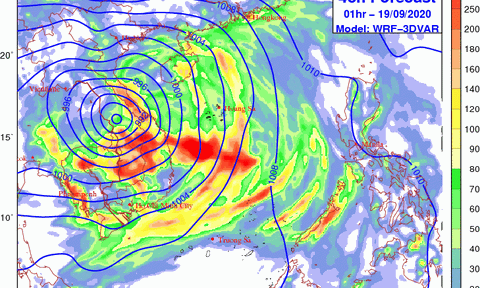 Bão suy yếu thành áp thấp nhiệt đới, mưa lớn hết đêm nay